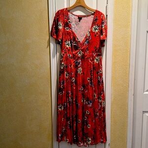 Floral Coral Dress
